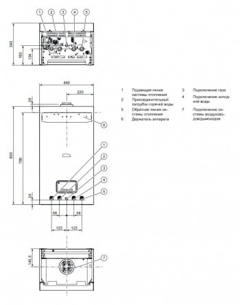 Конвекционный газовый котел Protherm Пантера 25 KTV (2015), 25 кВт, двухконтурный фото 3