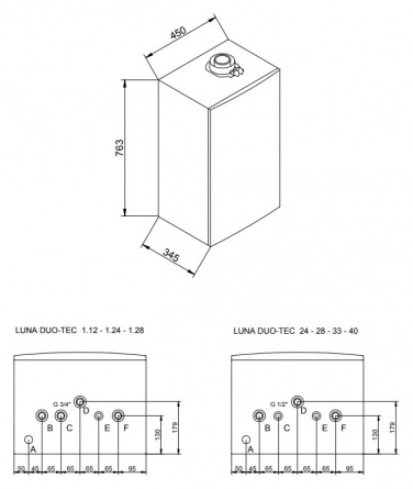 Газовый конденсационный настенный котел Baxi LUNA Duo-tec E 1.24 фото 3