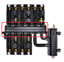 Распределитель C 100 - DN 25 на 4/7 вых. (диаметр выходов 1”) 75 kw, FB