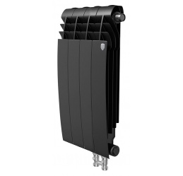 Радиатор биметаллический Royal Thermo BiLiner VD 500 4 секции, noir sable