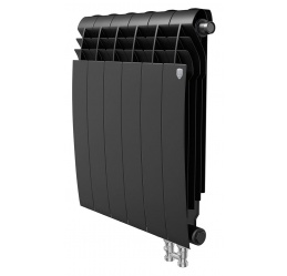 Радиатор биметаллический Royal Thermo BiLiner VD 500 6 секций, noir sable
