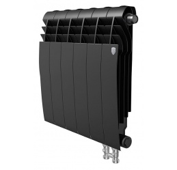 Радиатор биметаллический Royal Thermo BiLiner VD 350 6 секций, noir sable