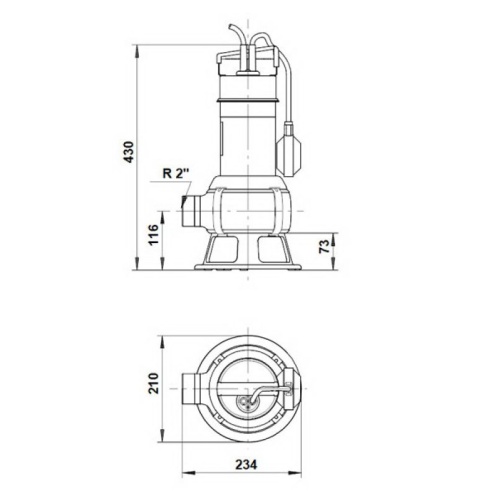 Насос дренажный Grundfos Unilift AP 35B.50.06.A1.V фото 2