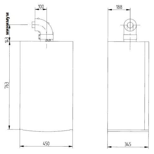 Газовый котел Baxi Luna-3 1.310 Fi настенный одноконтурный фото 3