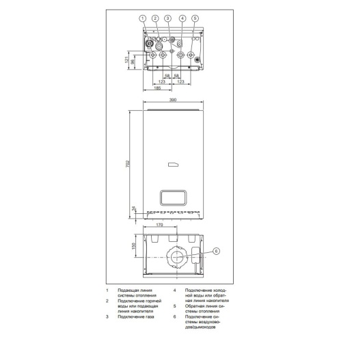 Газовый конденсационный настенный двухконтурный котел Protherm Рысь К 18/25 MKV фото 4