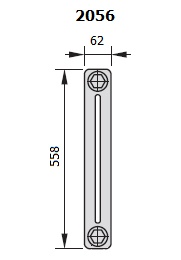 Радиатор стальной трубчатый Zehnder Charleston Completto 2056 12 секций с нижним подключением фото 3