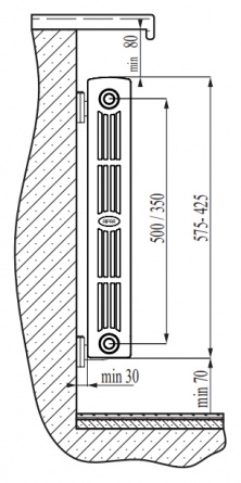 Радиатор биметаллический Rifar SUPReMO 500 12 секций фото 3