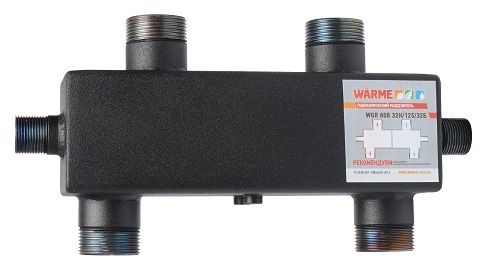 Гидравлический разделитель Warme WGR80 с отводами под воздушный клапан и грязевик WGR80.B фото 1