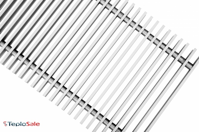 Декоративная решетка Techno 150/2200/С Алюминиевая Серебряная фото 1