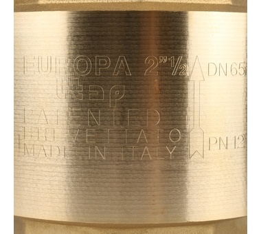 Itap EUROPA 100 2 1/2 Клапан обратный пружинный муфтовый с металлическим седлом фото 7