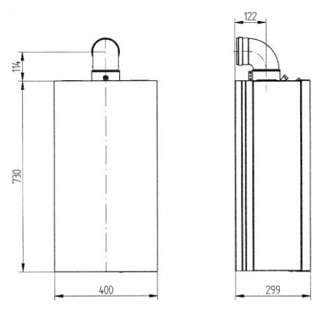 Конвекционный газовый котел BAXI ECO-4s 18F, двухконтурный фото 4