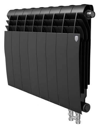 Радиатор биметаллический Royal Thermo BiLiner VD 350 8 секций, noir sable фото 1