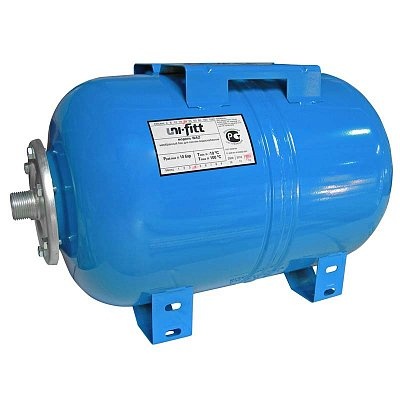 Гидроаккумулятор (расширительный бак) 150л WAO150 для водоснабжения горизонтальный Uni-Fitt фото 1