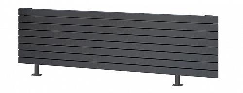 Arbiola Gorizont Liner HZ 1500-63-06 секции черный горизонтальный  радиатор c боковым подключением с ножками фото 1