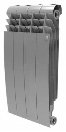 Радиатор биметаллический Royal Thermo BiLiner 500 4 секции, silver satin фото 1