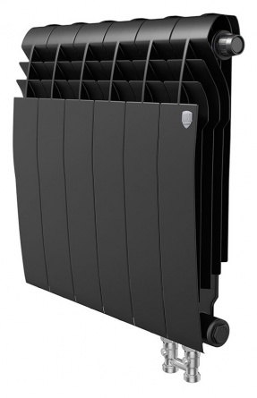 Радиатор биметаллический Royal Thermo BiLiner VD 350 6 секций, noir sable фото 1