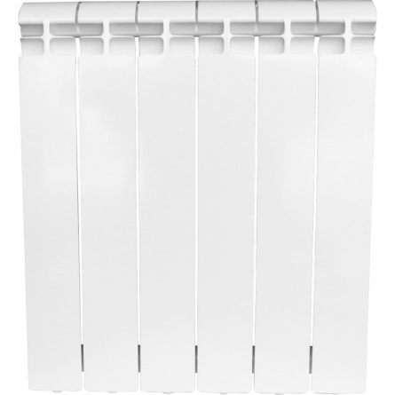 Радиатор алюминиевый STOUT ALPHA 500 10 секций боковое подключение (белый RAL 9016) фото 2