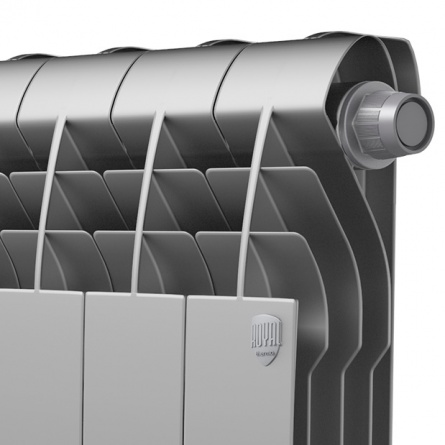 Радиатор биметаллический Royal Thermo BiLiner VD 500 4 секции, silver satin фото 2