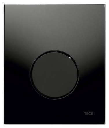 ТЕСЕ Loop Urinal 9242657 для писсуаров, стекло черное, клавиша черная фото 1