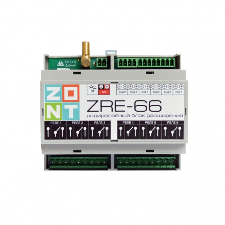 Радиорелейный блок расширения для контроллера ZONT ZRE-66 фото 1