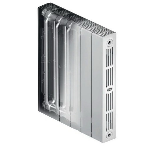 Биметаллический радиатор Rifar SUPReMO Ventil 500/10 секций/с нижним правым подключением фото 2