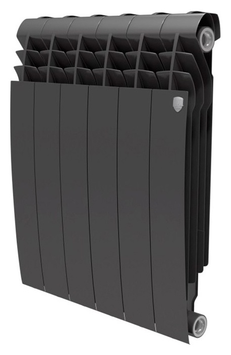 Радиатор биметаллический Royal Thermo BiLiner 500 6 секций, noir sable фото 1
