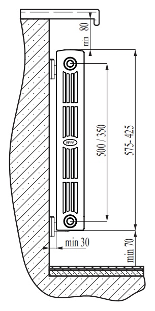 Радиатор биметаллический Rifar SUPReMO 500 14 секций фото 3