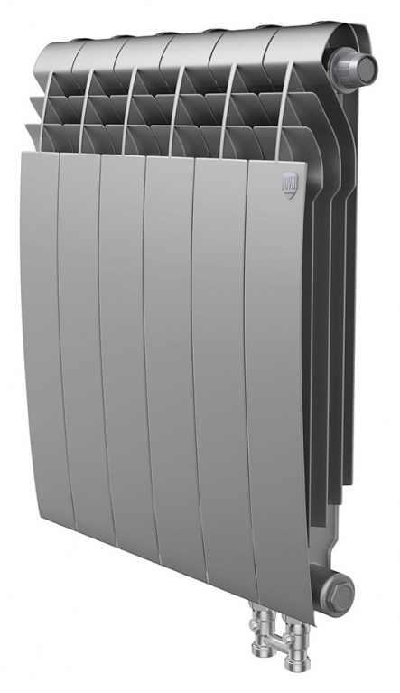 Радиатор биметаллический Royal Thermo BiLiner VD 500 6 секций, silver satin фото 1