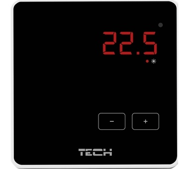 TECH  Беспроводной комнатный терморегулятор черный фото 1