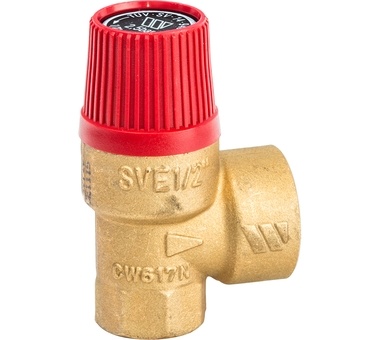 Watts  SVH 25 -1/2 Предохранительный клапан для систем отопления 2.5 бар фото 3
