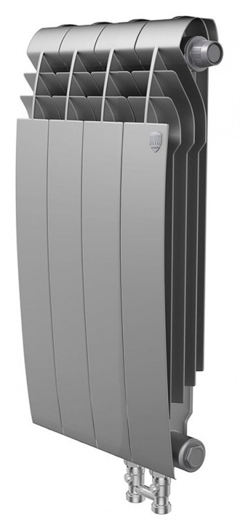 Радиатор биметаллический Royal Thermo BiLiner VD 500 4 секции, silver satin фото 1