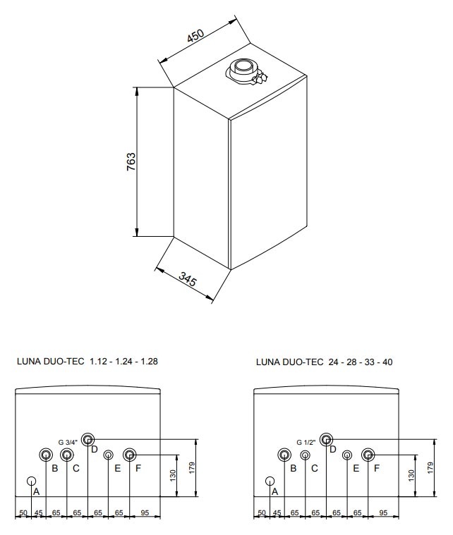 Газовый конденсационный настенный котел Baxi Luna Duo-tec E 1.28 фото 6