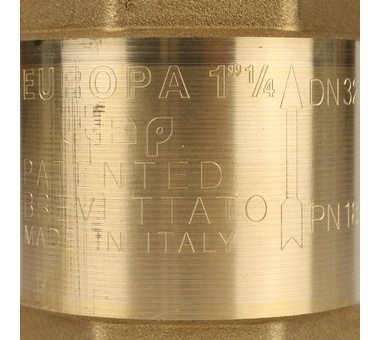 Itap EUROPA 100 1 1/4 Клапан обратный пружинный муфтовый с металлическим седлом фото 7