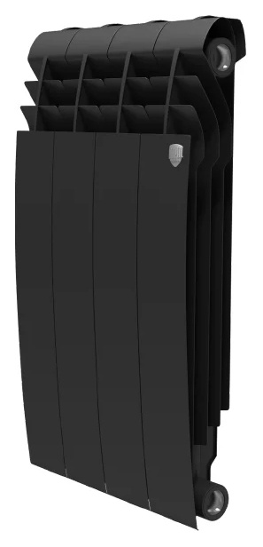 Радиатор биметаллический Royal Thermo BiLiner 500 4 секции, noir sable фото 1